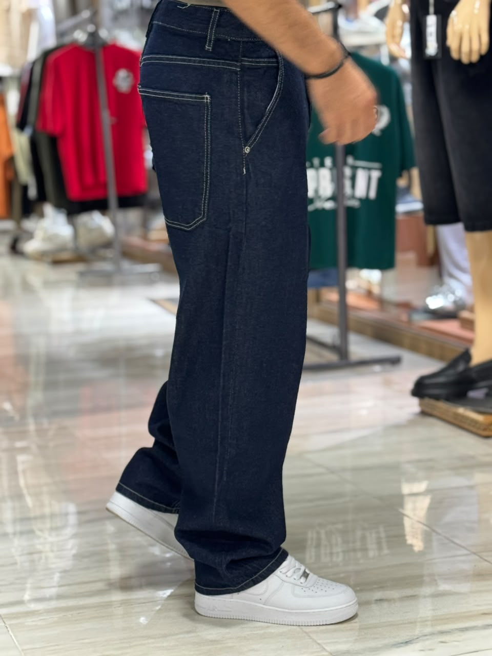 BAGGY JEAN BLEU BRUT