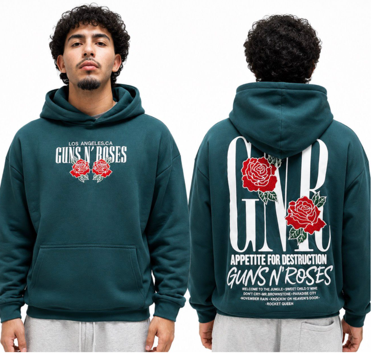 PRINTED HOODIE GUNS N ROSES 2