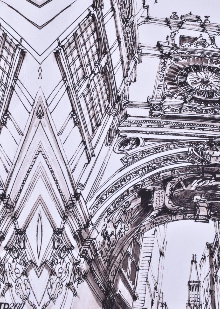 PRINTED PATCH BOXYFIT HOODIE