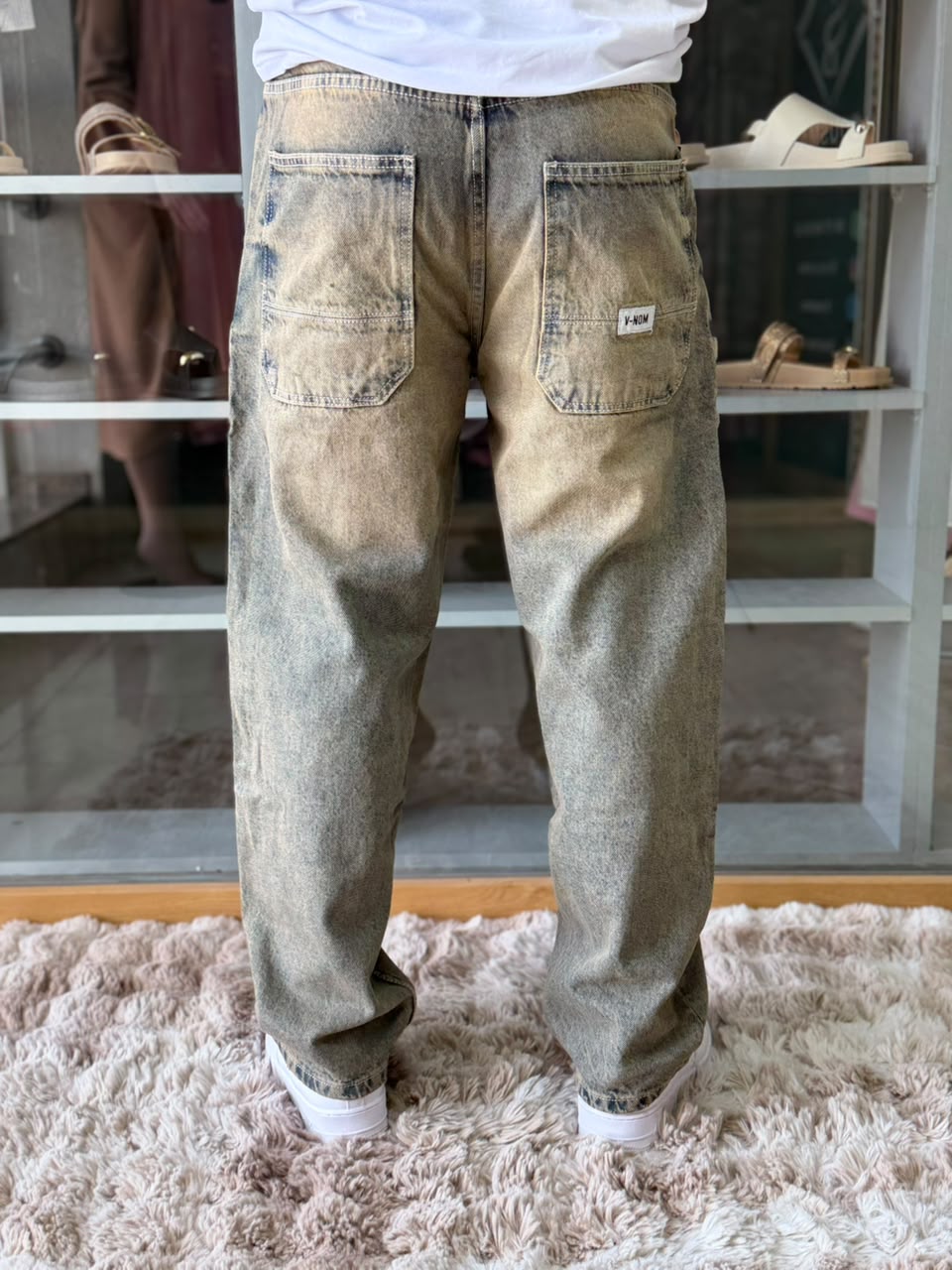 BAGGY JEAN GOLDEN GRIS