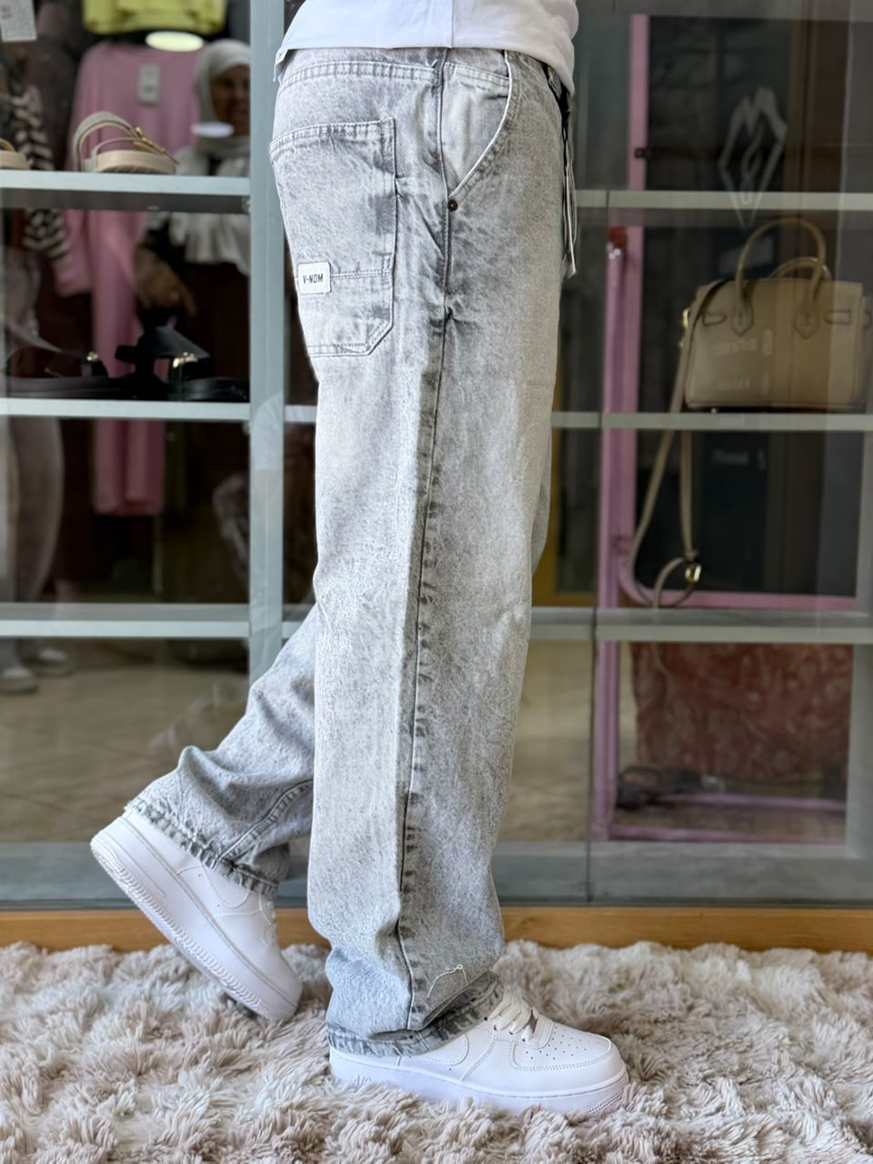 BAGGY JEAN GRIS Foncé