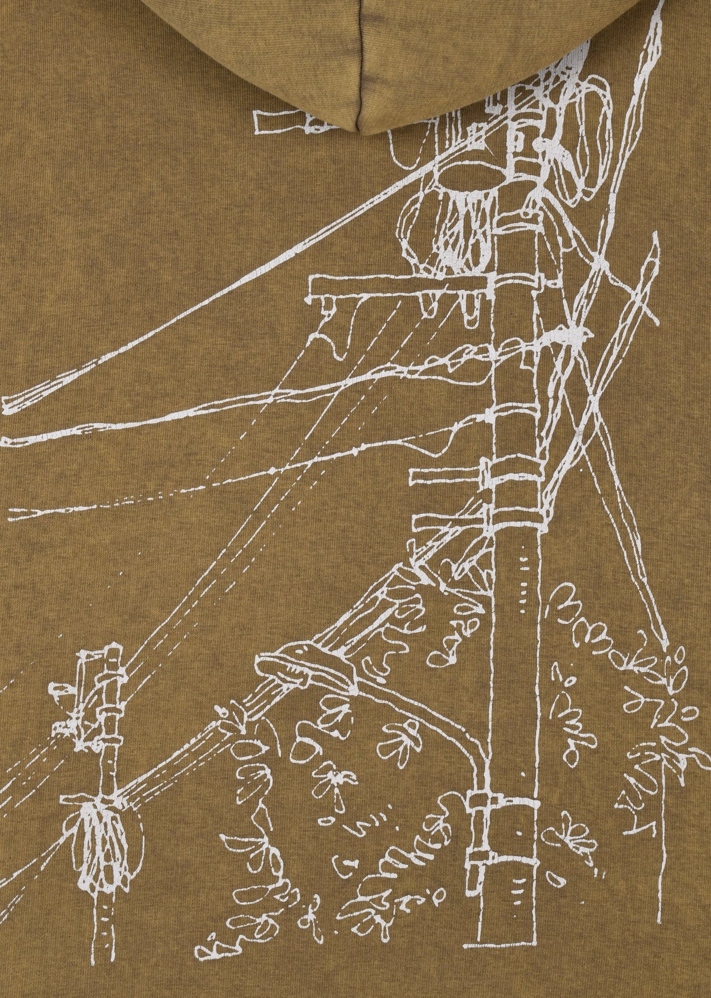 WASHED PRINTED HOODIE