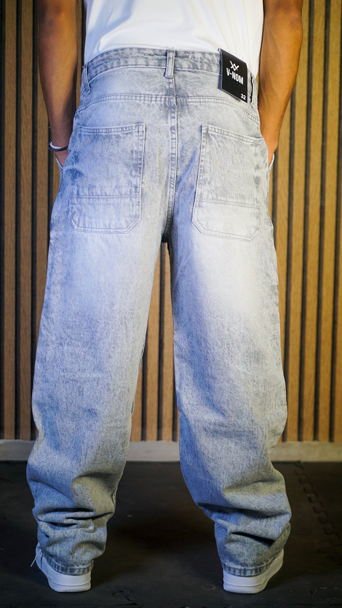 BAGGY JEANS GRIS