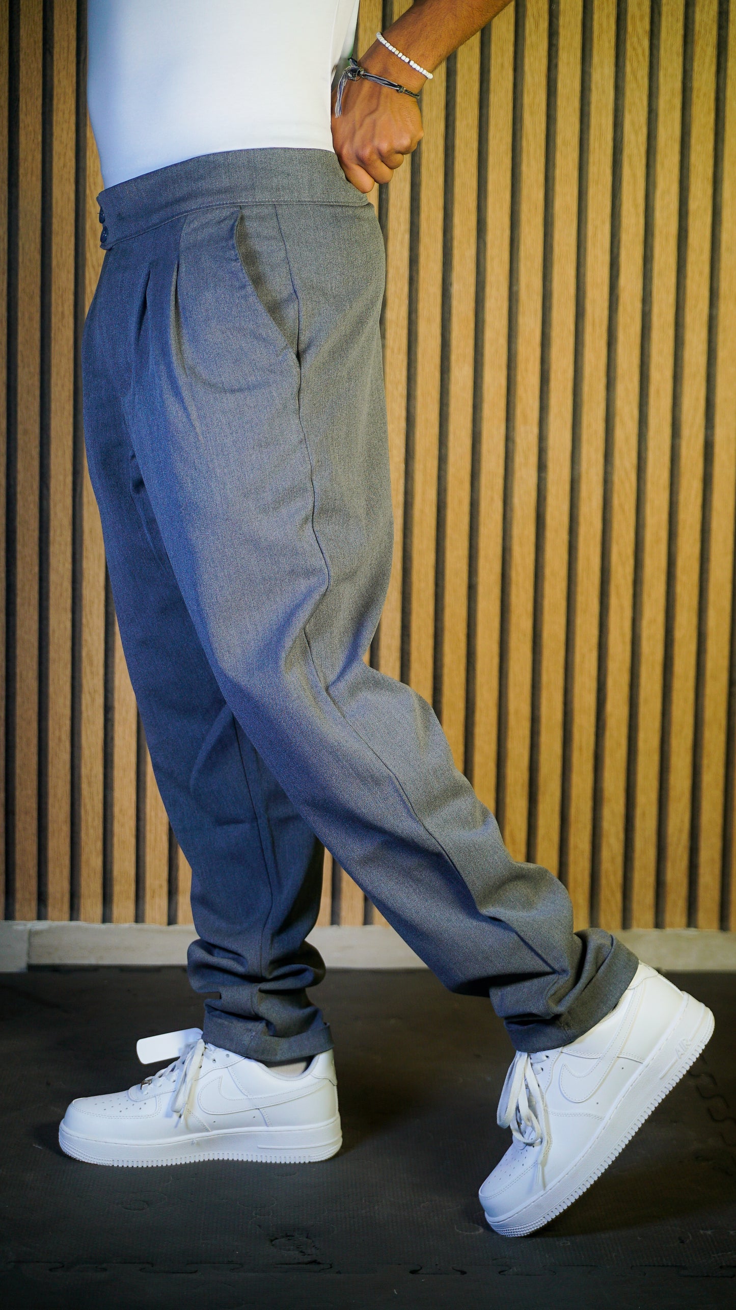 Pantalon Smart Fit gris