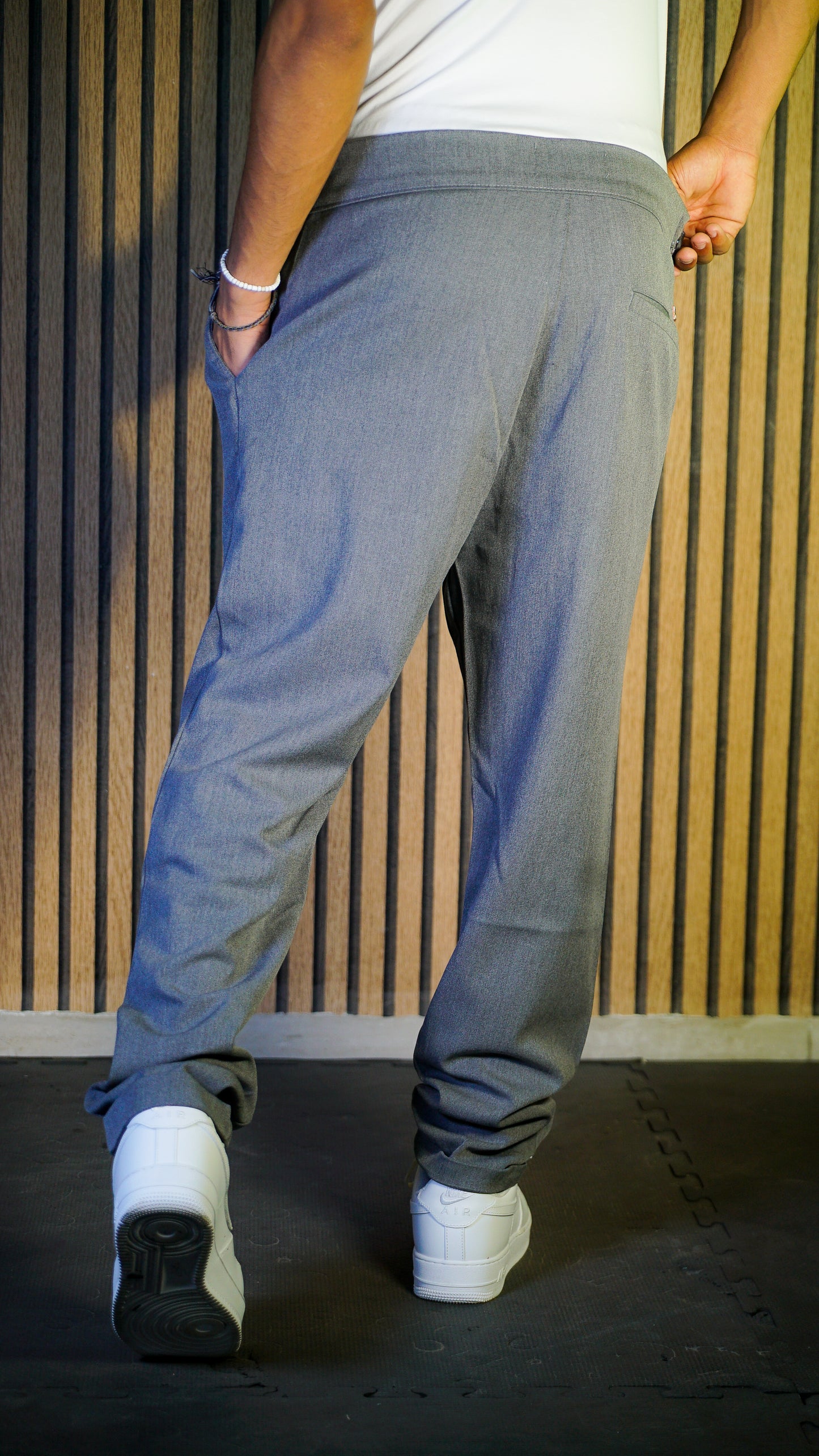 Pantalon Smart Fit gris