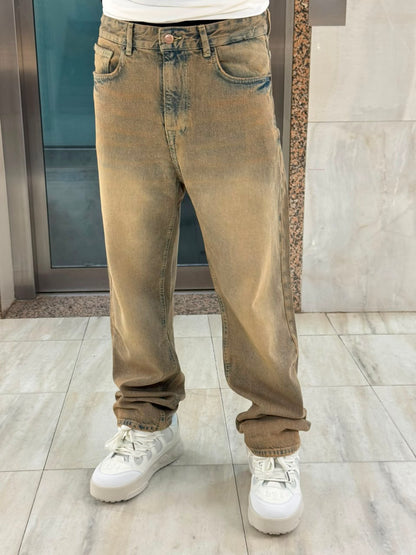 BAGGY JEANS  DARK BEIGE