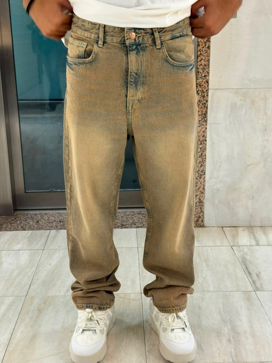 BAGGY JEANS  DARK BEIGE