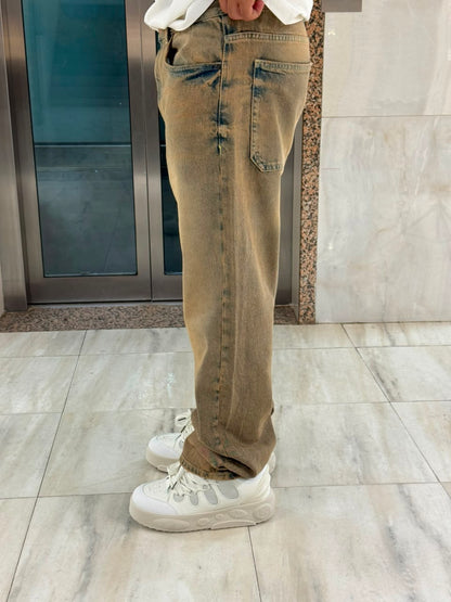 BAGGY JEANS  DARK BEIGE