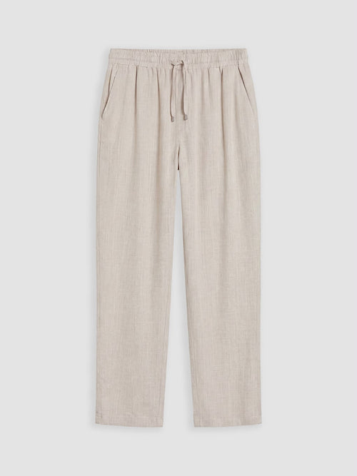 Pantalon jogger en lin