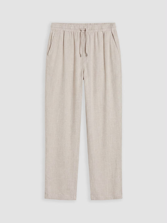 Pantalon jogger en lin