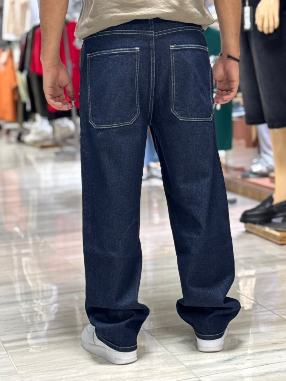 BAGGY JEAN BLEU BRUT