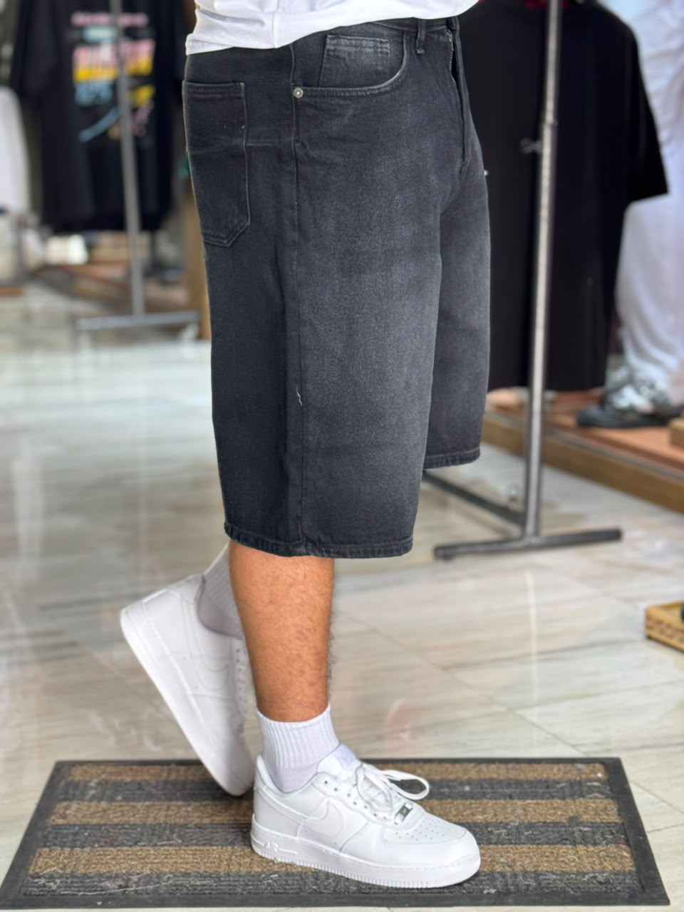 SHORT BAGGY NOIR GOLD