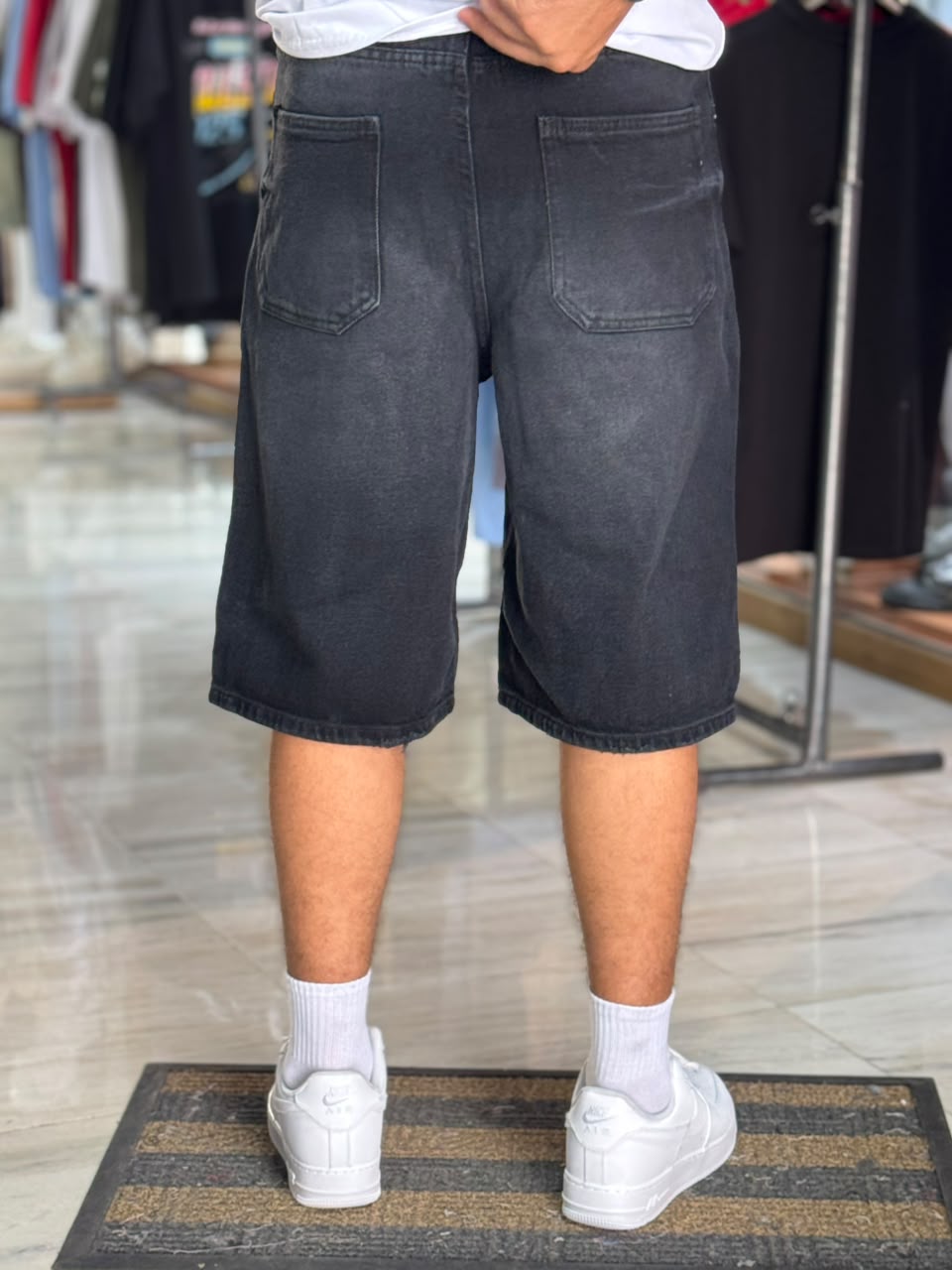 SHORT BAGGY NOIR GOLD