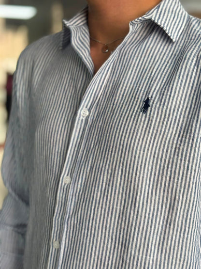 CHEMISE EN LIN POLO