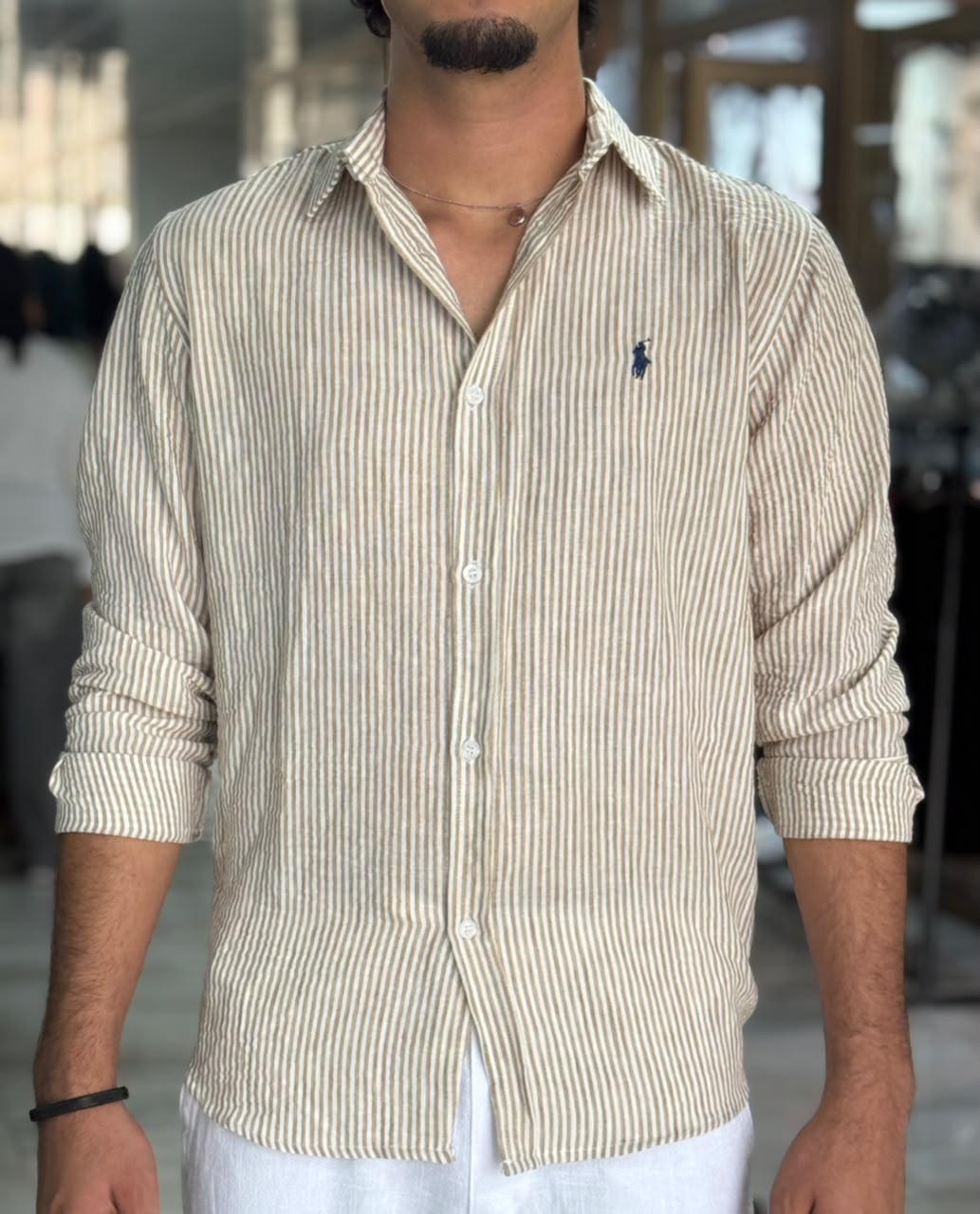 CHEMISE EN LIN POLO