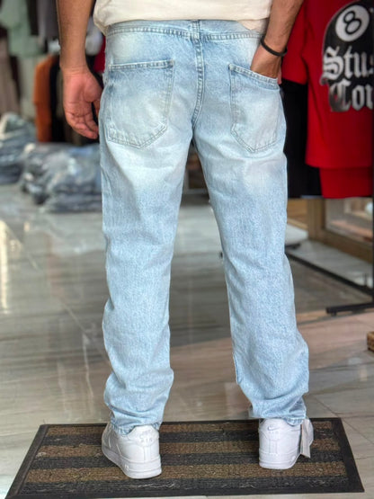 RELAXED FIT JEAN BLUE CLAIR