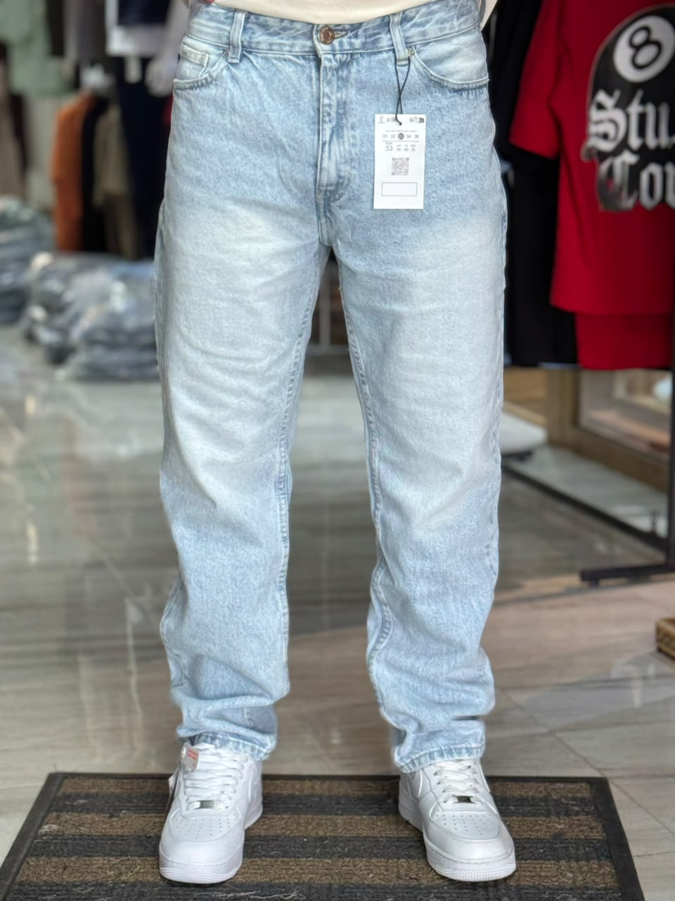 RELAXED FIT JEAN BLUE CLAIR