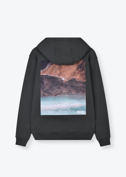 PRINTED PATCH OVERSIZE HOODIE