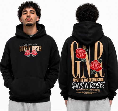 PRINTED HOODIE GUNS N ROSES 2