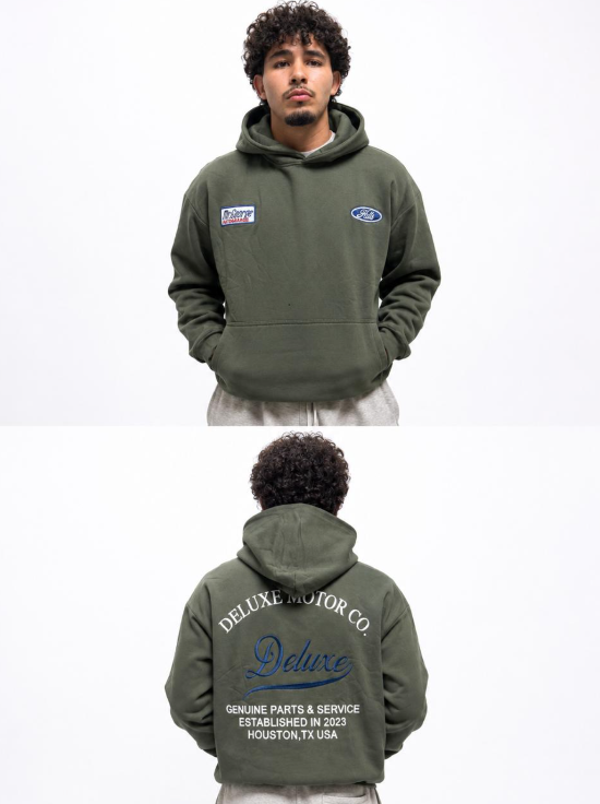 PRINTED HOODIE DELUXE MOTOR CO