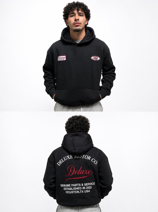 PRINTED HOODIE DELUXE MOTOR CO