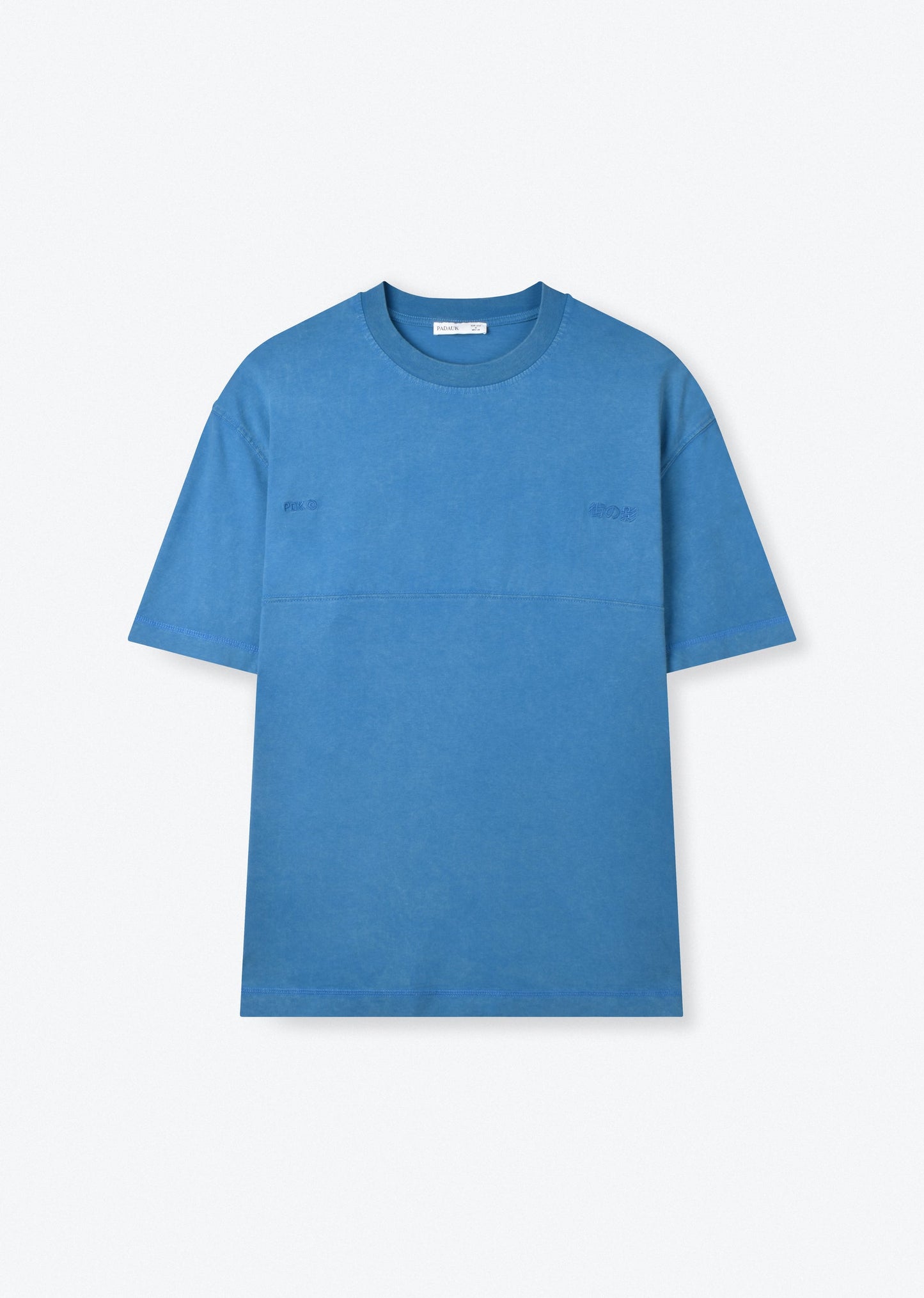 WASHED BOXY-FIT T-SHIRT BLUE
