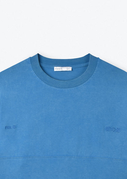 WASHED BOXY-FIT T-SHIRT BLUE