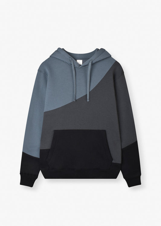 COLOR-BLOCK OVERSIZE HOODIE
