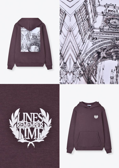 PRINTED PATCH BOXYFIT HOODIE