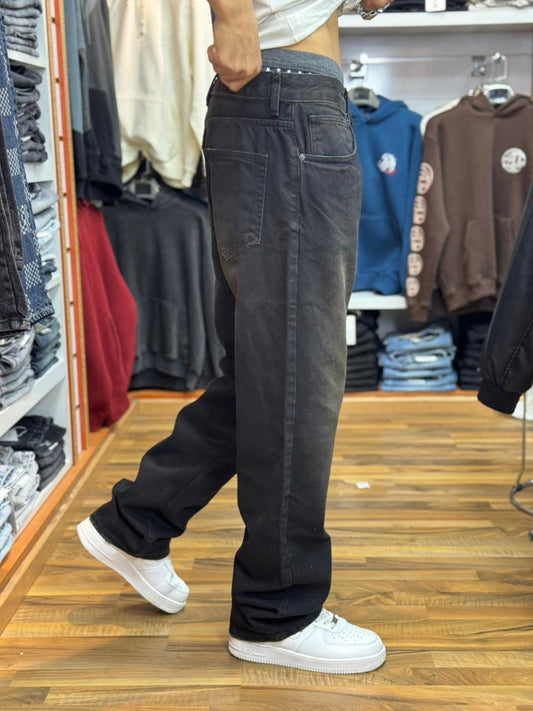 BAGGY JEANS  NOIR GOLD