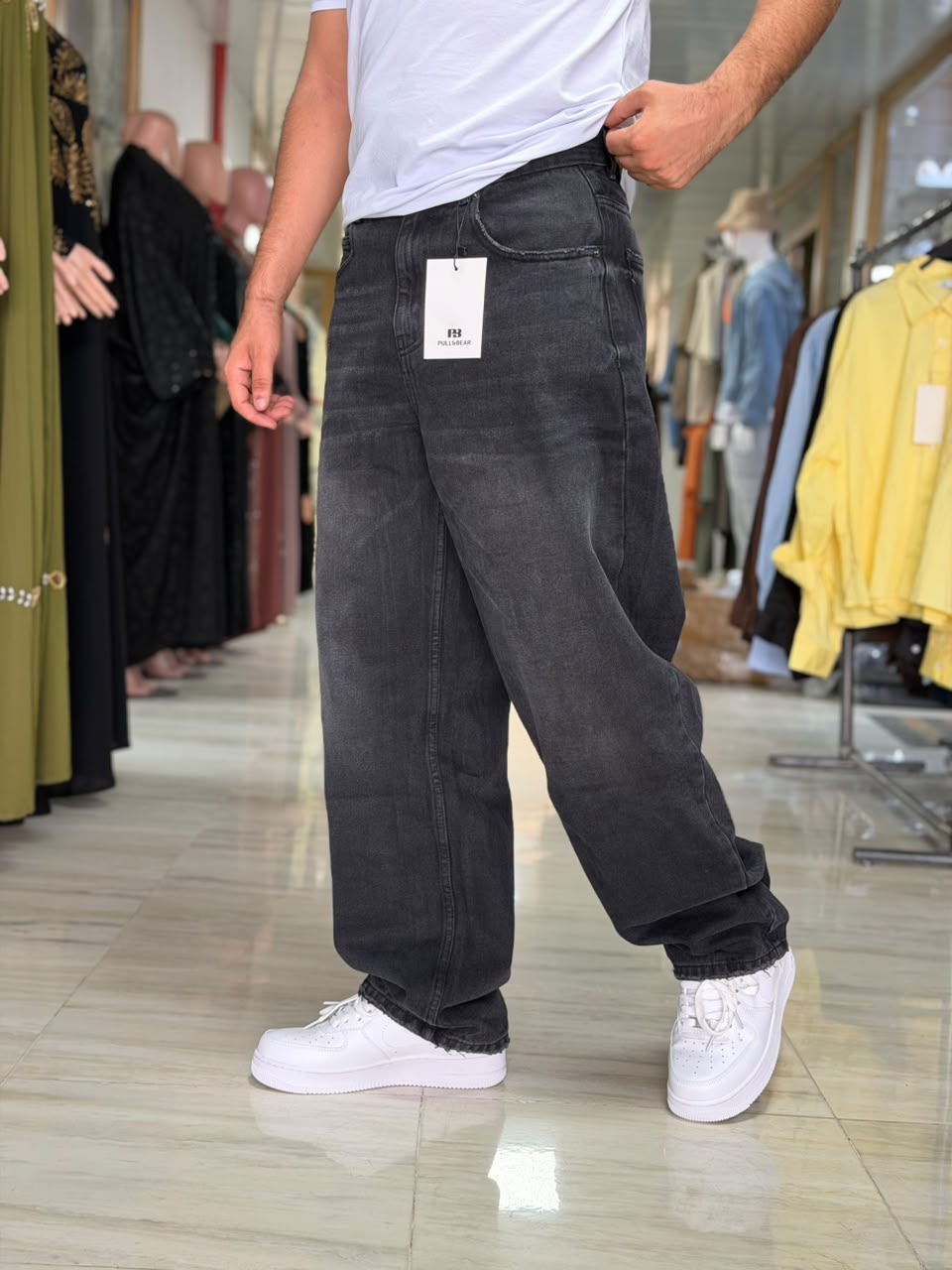BAGGY JEAN GRIS NOIR ORIGINAL PULL & BEAR
