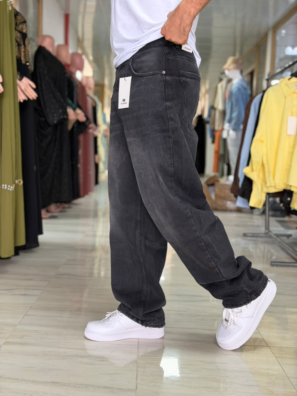 BAGGY JEAN GRIS NOIR ORIGINAL PULL & BEAR