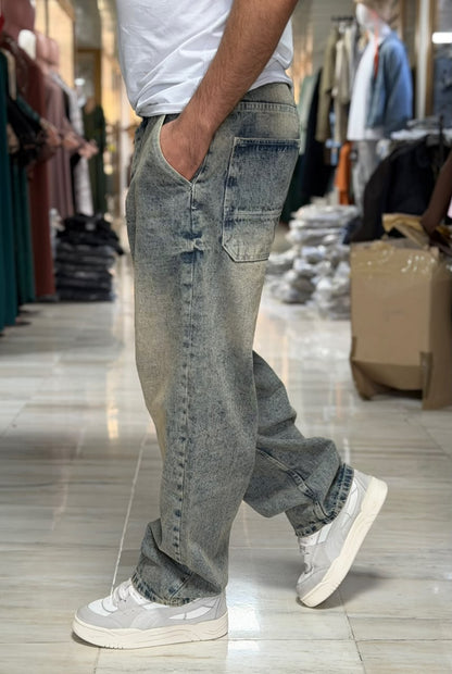BAGGY JEAN GREY WASHED