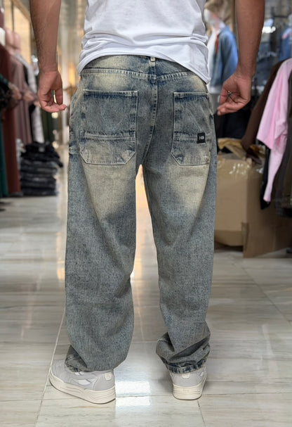 BAGGY JEAN GREY WASHED