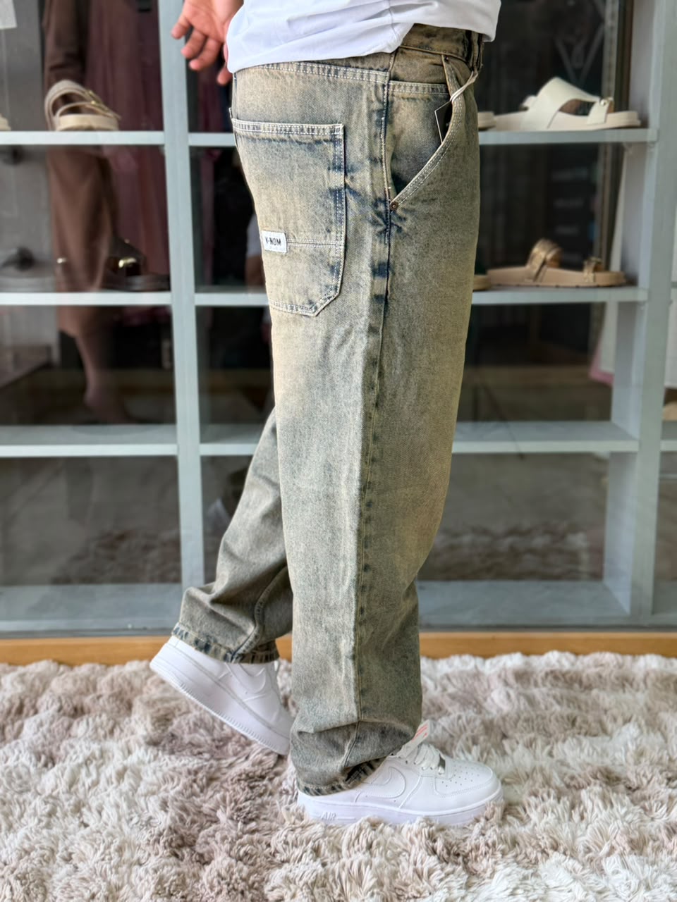BAGGY JEAN GOLDEN GRIS