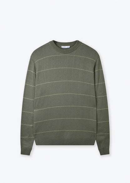 STRIPED KNIT SWEATER
