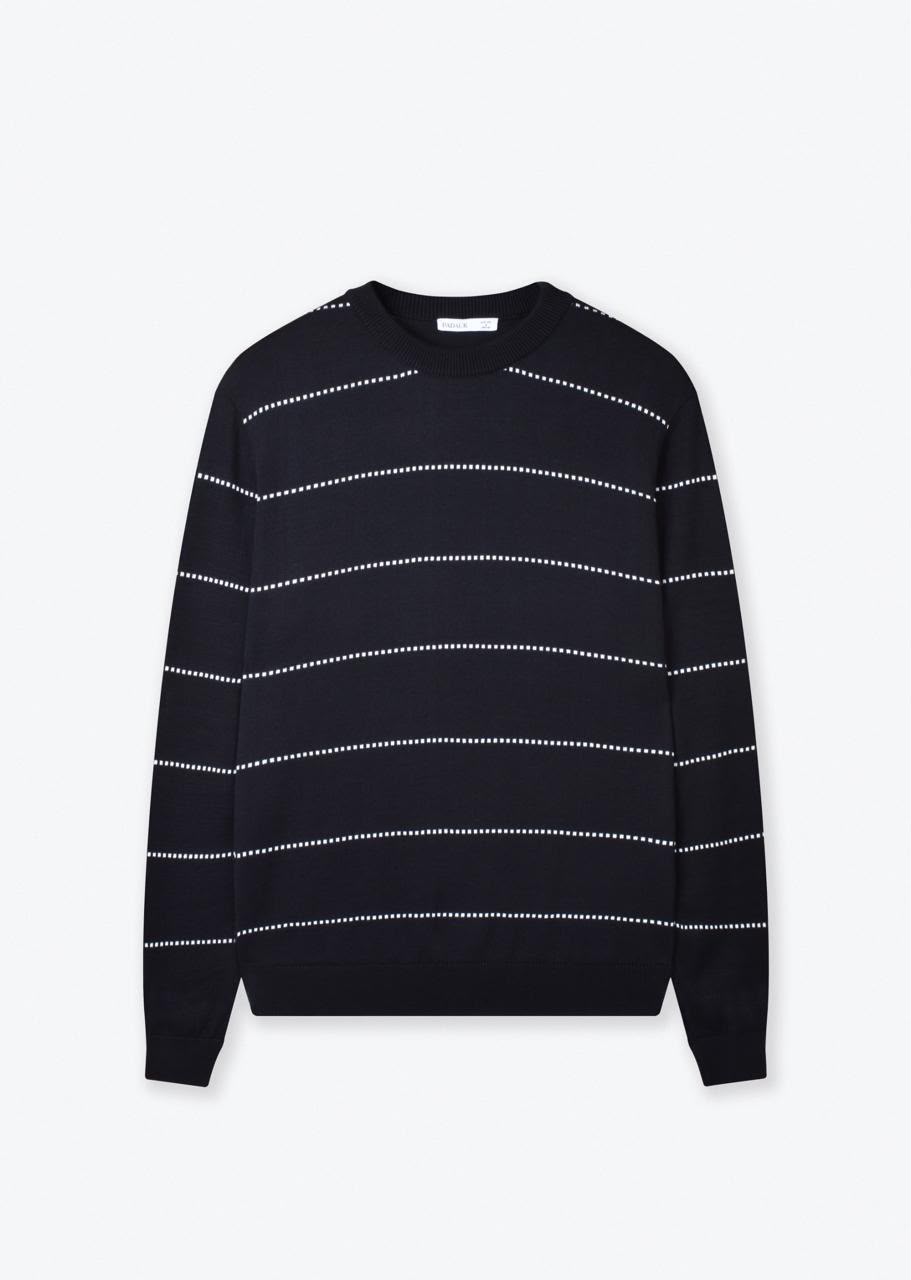 STRIPED KNIT SWEATER