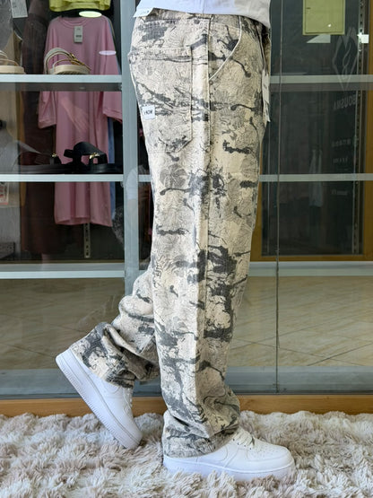 BAGGY JEAN IMPRIMMIE ABSTRAIT