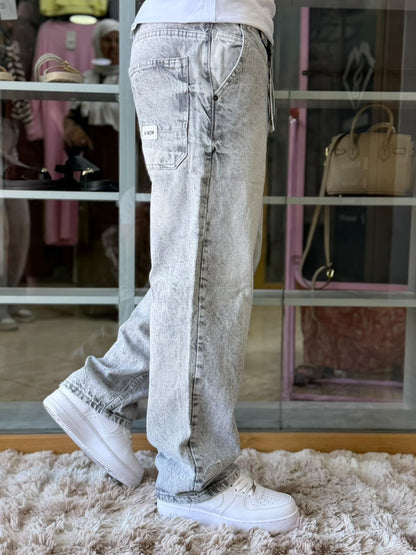 BAGGY JEAN GRIS Foncé