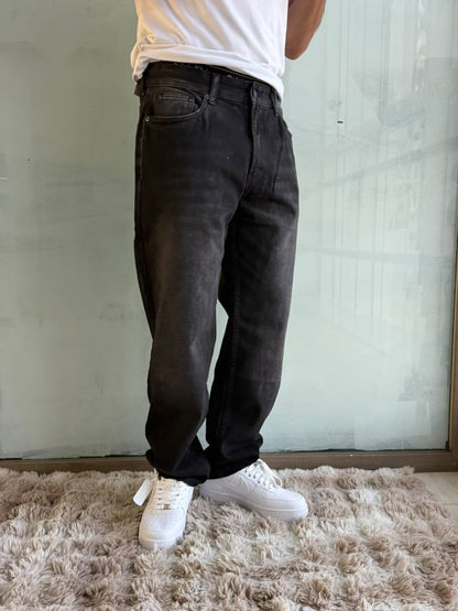 RELAXED JEANS NOIR CLEAR