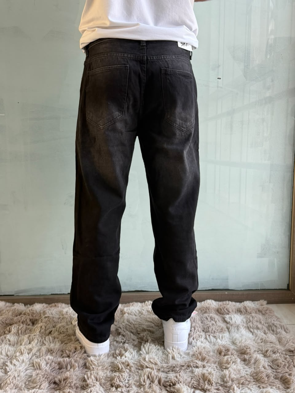 RELAXED JEANS NOIR CLEAR
