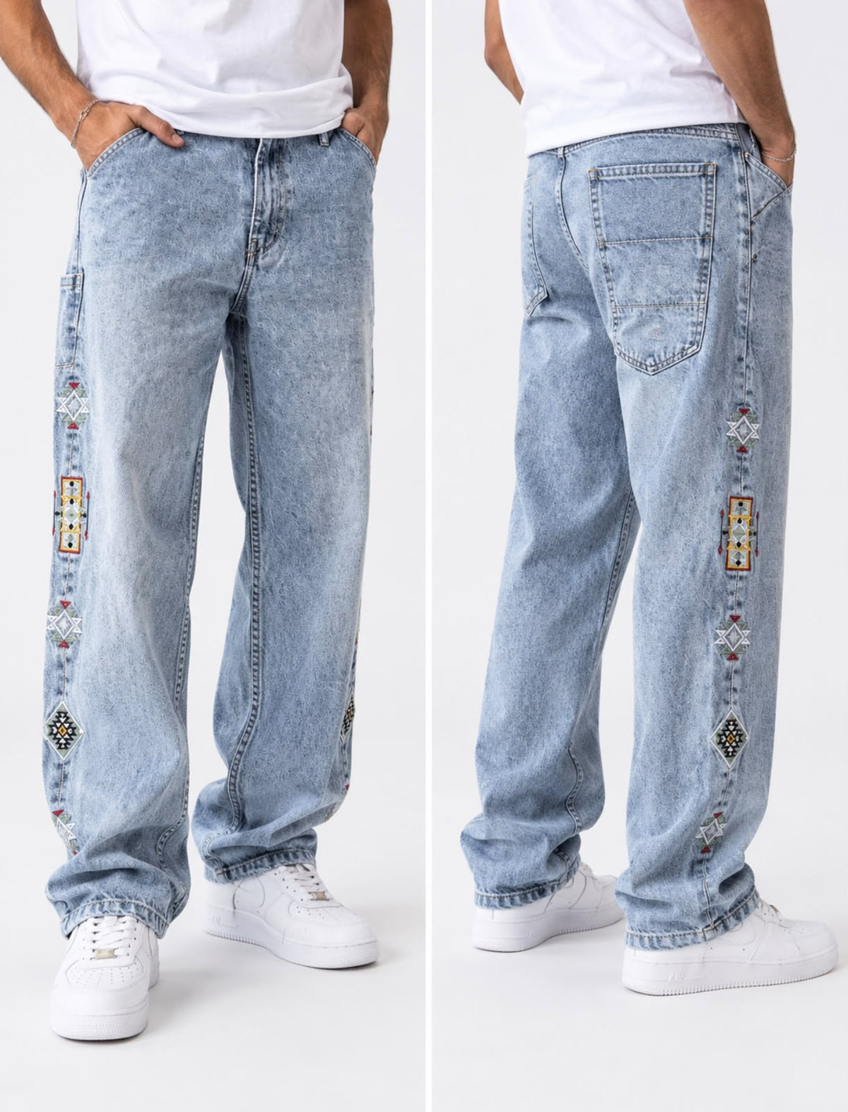 BAGGY JEAN BRODERIE